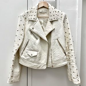 Zara Studded Leather Jacket